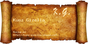 Kusz Gizella névjegykártya